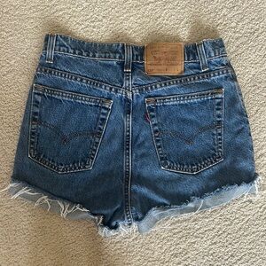 Levi's Women's High- Waisted Blue Jean Shorts